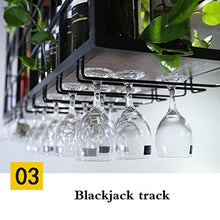 YZ-YUAN Portabottiglie da Vino Industriale Durevole a 2 Livelli Portabottiglie da Vino sospeso a Testa in Giù con Luce e portabicchieri Ripiani galleggianti in Legno per Bar Cucina Club Rack