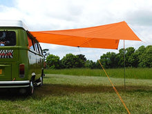Debus - Tenda parasole per camper + kit di collegamento T2 T25, colore: Arancione brillante