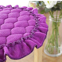 HYLX Cuscino Sedile, Cuscino Sedia, Cuscino Sgabello Rotondo, Cuscino Sedia Floreale Antiscivolo in Cotone Spesso, per Giardino, terrazza Esterna