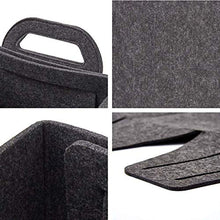 XIXIAO - Cesto portabiancheria in feltro per armadi, cassetti, armadio, cassettiera, cassettiera, XL, 50 x 35 x 32 cm, colore: Grigio