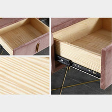 LSX-Comodino Comodino, Struttura in Legno Flanella cassettiera Grande capacità Camera da Letto in Metallo Staffa Piccolo armadietto, Adatto per: Soggiorno/Camera da Letto/Studio, 2 Colori disponib
