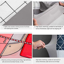 Headboard Covers Copritestiera Fodera/Copri Testata Letto Copertura Testiera Letto Matrimoniale Singolo Elastica per Letto Fodera Protezione Elastico all-Inclusive Coperchio Testata Letto