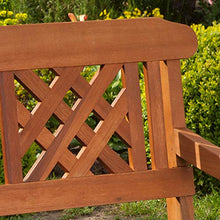 Robert Dyas - Panca da giardino a 3 posti, in legno, certificazione FSC