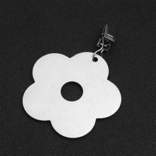 Yardwe 4Pcs Tovaglia Pesi in Acciaio Inox a Forma di Fiore di Copertura di Tabella Morsetti Pesi Runner Ciondolo Clip di Grucce per Esterno Picnic Cena Tovaglia della Decorazione 2. 5