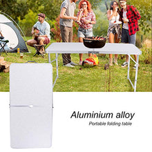 Nicoone 4Ft 100Kg Pieghevole Da Tavolo Cavalletto Camping Partito Picnic BARBECUE Stallo Graden Coperta