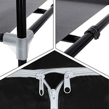 HERSIG Armadio in tessuto ropero scaffale tela vestiti Closet 160 x 75 x 50 cm /63117