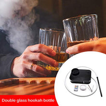 UTDKLPBXAQ Set di Narghilè Shisha Portatile con Narghilè a Libro in Acrilico con Luce a LED Include Accessori per Narghilè per Fumatori