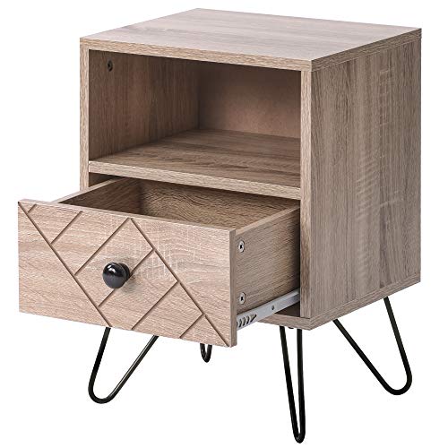 Q-HL Comodino Comodino con Cassetto Comodino Camera da Letto Magazzino Design Unico per La Camera da Letto per Soggiorno
