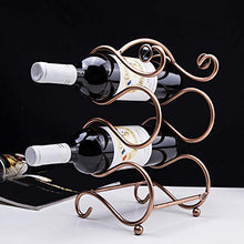 FYLHX 4 Bottiglia Controsoffitto Cremagliera del Vino Freestanding Rame semplicità Cremagliera del Bicchiere di Vino Cucina Bar Intrattenimenti Soggiorno Decorazione della Casa Cremagliera del Vino