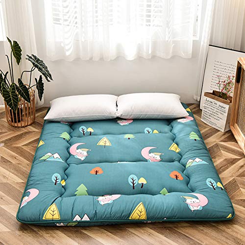 Z&HA Giapponese Piano Materasso futon, Tatami Tappetino Portatile materassino da Campeggio Bambini Sleeping Pad Pieghevole Roll Up Piano Lounger Divano Letto,d,120 * 200cm