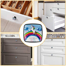 Unicorno arcobaleno 4 PCS Pomelli per Porta, Pomolo per Mobile, Pomelli per Mobili con Viti, Maniglia per Armadietto, Pomelli per Porta, Pomelli per Cassetti per Porta, Armadio, Cassetto e Credenza