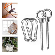 Heavy Duty Swing Ganci Ganci, Amaca Ganci Insieme del Gancio di Sedie Ganci Heavy Duty in Acciaio Inox per I Set in Legno Altalena con Pneumatico Girevole Sedile Trapeze Yoga Hammock Chair Sandbag