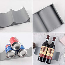 Portabottiglie per Vino in Stile Europeo, 2 Pezzi Portabottiglie in Plastica, Organizzatore di Portabottiglie per Cucina, Frigorifero, Ristorante, Bar, Vino, Bevande (Grigio)