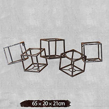 JHSHENGSHI Scaffale portaoggetti, portabottiglie per Vino a Parete Portabottiglie per Vino Rosso in Ferro Stile retrò Portabottiglie per Vino Creativo