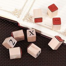 HEALLILY 1 Set di Gomma di Legno Timbri di Legno Stampers Legno Montato Timbro di Gomma di Gomma di Legno Lettere di Alfabeto per Le Forniture Capitalizzati 10 Numeri