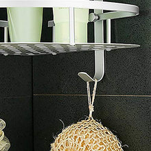 lxc Telaio angolare da Bagno con 2 Ripiani for Doccia a Doppio Triangolo, Vasca da Bagno con Telaio e Telaio in Alluminio