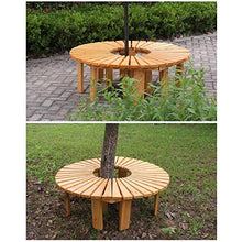 outdoor product Panca da Giardino Rotonda da Esterno,Anticorrosivo Legno Massello Cortile Balcone Panchina Panchina Albero Sgabello,per Prato/Canale di Lavoro/Panca Decorativa