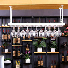 YWYW Portabottiglie Portabottiglie in Metallo Portabottiglie Portabottiglie da Appendere Portabottiglie da Appendere Portabicchieri da Vino Creativo (Bianco) (Dimensioni: L80 * 35CM)