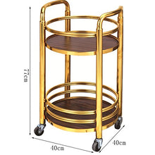 MEI XU Carrelli di Stoccaggio Rack Merci - Beauty Tool Rack Carrello da tè Mobile Carrello da Vino Snack Car Hotel Carrelli di Utilità (Colore : B, Dimensioni : 40 * 40 * 77cm)