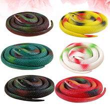 STOBOK 6 Pezzi di Gomma Realistica Serpente Nero Giocattolo Giardino Oggetti di Scena Regalo per Bambini Festa Decorativa