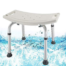 LHQ-HQ. Doccia Sedia comò, Doccia Sgabello appollaiato con bracci e schienale imbottito Altezza regolabile, Deluxe Altezza regolabile in alluminio/Sedia da bagno con doccia con supporto posteriore e