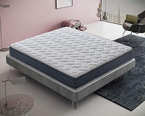 Materassiedoghe - Materasso Memory Foam Matrimoniale - 11 Zone differenziate Ortopedico Certificato Presidio Medico Classe I con DETRAZIONE FISCALE (160x190)