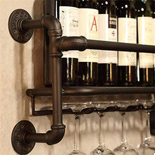 LHQ-HQ Creativo Wine Rack Bottiglia di Vino Rack Permanente Armadio Vintage Champagne mensola del Supporto Metallo Ferro Tubo Acqua Tazza di Disegno
