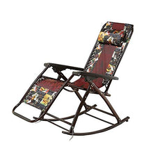 Sedia a sdraio da uomo vecchio, sedia a dondolo pigro per ufficio e balcone, pieghevole da donna incinta, reclinabile, 67 x 55 x 77 cm