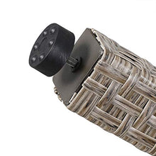 Deuba Set salottino da Giardino in polirattan 4 sedie impilabili 1 Tavolo Cuscini 7cm Spessore mobili Giardino Esterno