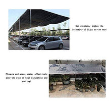 HTL - Rete per ombreggiatura nera resistente, 12 pin, tasso di ombreggiatura 95%, panno spesso usato per la protezione solare per balcone, cortile, auto, nero, 3 m x 4 m