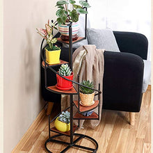 Fioriera Stand per Piante Alte, Stand in Legno massello per Interni 6 Livelli, Supporto per Piante in Metallo per Stand Multipli