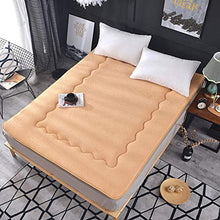 YXXCD Futon Mobili Tradizionale Giapponese Pavimento Futon Materassi Pieghevole Cuscino Stuoie Yoga Meditazione -Giallo 200x220cm(78x86inch)