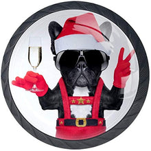Bulldog francese che tiene il cocktail di Martini Pomelli per Porta Set di 4 Pomelli per Mobili Manopole per Cassetti Cucina Armadio Vetro