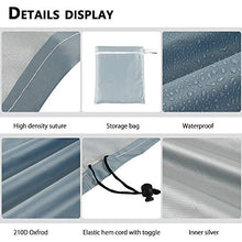 Coperture Per Divani Da Giardino A Forma Di L/V, Copertura Protettiva Divano Angolare Copri Esterno Per Mobili Rattan Copridivano Antipolvere Durevole Protezione Solare (215X215X87CM, Grigio)