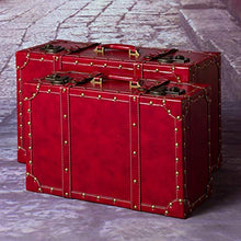 Armadi Grande Scatola di immagazzinaggio di Bagagli a Mano Valigia Rossa Mobile Bagno Camera da Letto (Color : Red, Size : 59X36X24)