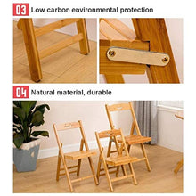 UNU_YAN Sedia Pieghevole Portatile, NAN Materiale di bambù con Schienale Antiscivolo Mat Pieghevole Risparmiare Spazio, Moderni Sedie da Pranzo (Color : 64.5cm)