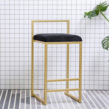 YUBINSgabello Da Bar，Schienale Sgabello Da Bar Bar Stool morbido velluto sedile Bar Chair completa Backed sedia da pranzo, cucina abitabile sedia contatore for Ristorante |Pub |Caffè negozio di metall