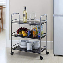 YIN YIN Carrello per Ripiani Scaffali, Ripiani in Metallo Moderni e semplici, Comodi e durevoli mobili Soggiorno mensole Camera da Letto mensole 2 Dimensioni Carrello a rulli (Size : 60X32X75CM)