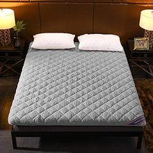 Mats Cuscino Futon Completa Mobili Piano Futon Materassi Pieghevoli (Colore : Grigio, Dimensione : 120x200cm)
