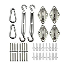QWXZ Pratico Acciaio Inox 304 M5 / 5mm Kit Ombra Hardware Sun Sail for Trigangle rettangolo Vele Installazione Ombra Vela Accessori di Fissaggio Facile da installare