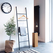 HOLZBRINK porta asciugamani appendiabiti porta asciugamani scala vintage, Elements 130x60 cm (alt x larg), acciaio grezzo laccato, HLL-130-60-0000