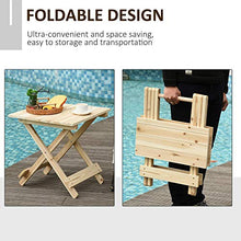 giordano shop Tavolino Pieghevole 50x50x51 cm in Legno in Legno
