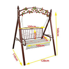 DGHJK Sedia a Dondolo per Esterni, Sedia a Dondolo per aliante da Portico Sedia a Dondolo per amache da stupore Pigro Set Perfetto per Patio, Giardino, Portico e Bordo Piscina