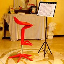 Sgabello Sedie Bar Barstools Contatore girevole regolabile Bar Sedie sedile, plastica semplice colazione cucina Sgabelli con poggiapiedi e Base, for la casa Pub Cafe Arredo bar Cucina ( Color : Red )