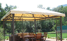 TUTTOPERGOLE Telo in PVC di Ricambio Tetto Gazebo 3X3 m (Avorio)