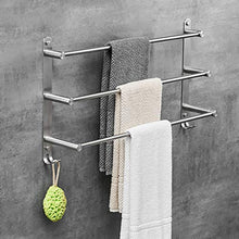 Xiaoli Bagno Portasciugamani Moderna Tre Bar portasciugamani 304 in Acciaio Inox Bagno Portasciugamani Parete Bagno Supporto del tovagliolo con Ganci Porta Asciugamani (Dimensione : 50cm)