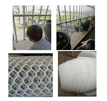 Rete di Sicurezza for Bambini, Rete da Balcone, Rete in Plastica, Recinzione da Giardino, Rete da Pollo, Rete da Gatto, Rete da Riproduzione, Rete da Arrampicata for Piante, Bianca ( Size : 1*3m )