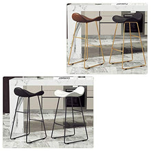 Sgabelli da bar, Creatività Sgabello Alto domestica trucco sedia di ferro staffa in pelle seduta stabile e durevole for la prima colazione Bar Stool Pianale da cucina ( Color : Black 1 , Size : 75CM )