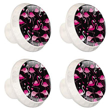 Fenicottero rosa 4 PCS Pomelli per Porta, Pomolo per Mobile, Pomelli per Mobili con Viti, Maniglia per Armadietto, Pomelli per Porta, Pomelli per Cassetti per Porta, Armadio, Cassetto e Credenza