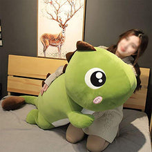 Genrics Cuscino Dinosauro Peluche Cuscino per Dormire Accompagnato da Bambole può Fare Regali di Compleanno 60cm * 20cm/ Rosa